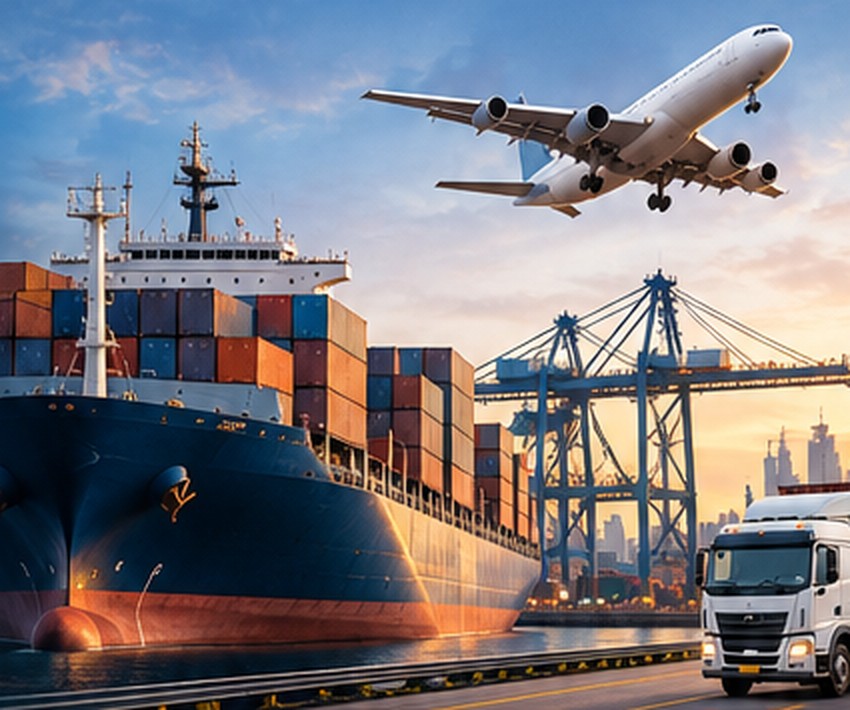 International cargo shipping and port operations